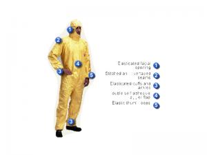 Personal protective clothing Tychem-F